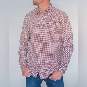 Kimes Ranch Welton Dress Shirt Men’s S Mini-check Coolmax Performance Western